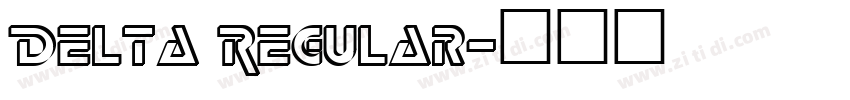 Delta Regular字体转换